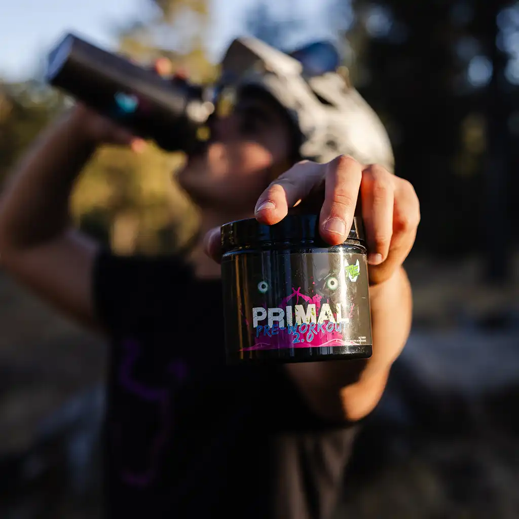 RF Supplements pre-workout for clean energy and focus